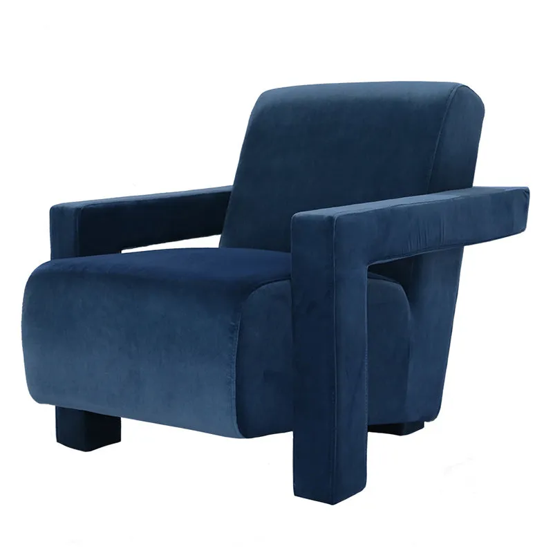 Blaise Armchair - Velvet Peacock Blue