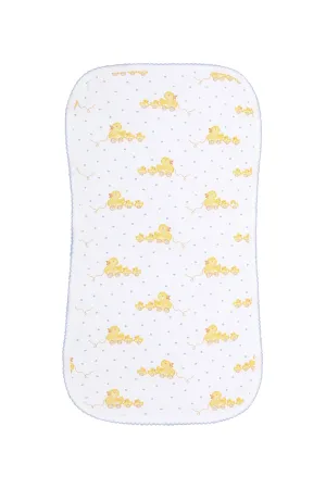 Blue Ducks Print Burp Cloth