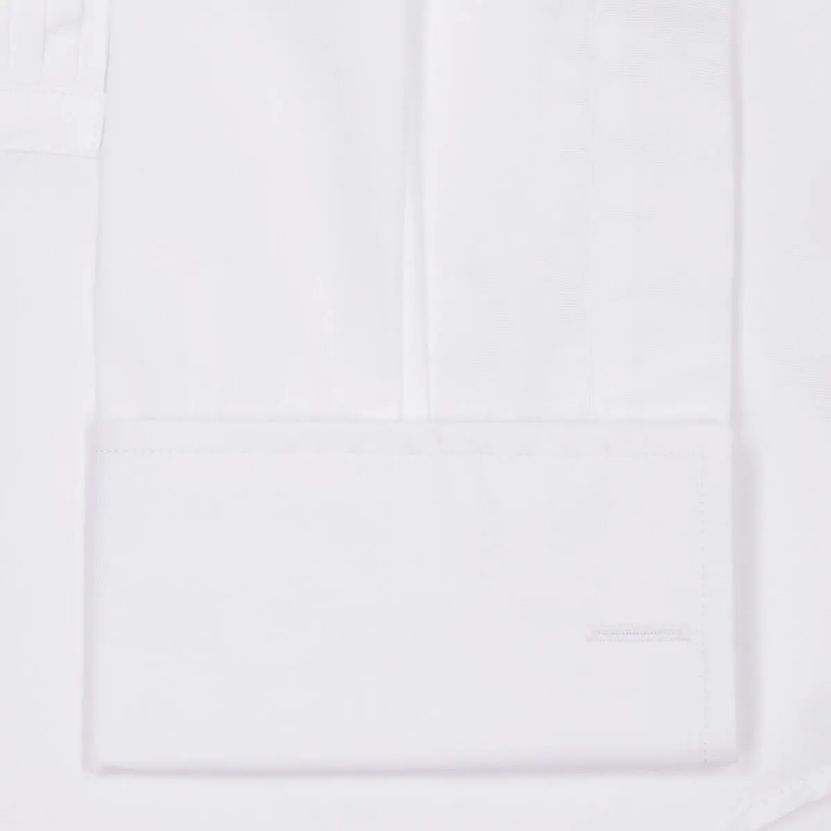 Budd x Kirby Allison Hand Pleated White Dinner Shirt