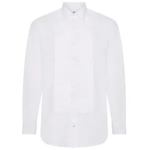 Budd x Kirby Allison Hand Pleated White Dinner Shirt