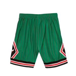 Chicago Bulls Green Striped Shorts