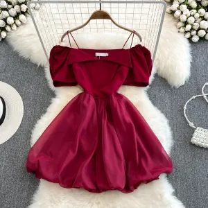 Cute A line short dress fashion dress    S405