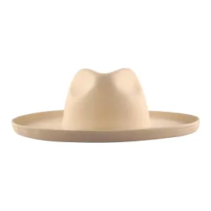 Dallas Plain Pencil Brim Fedora - Off White