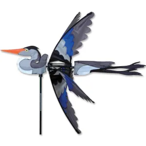 Great Blue Heron Bird 30 Inch Wind Spinner