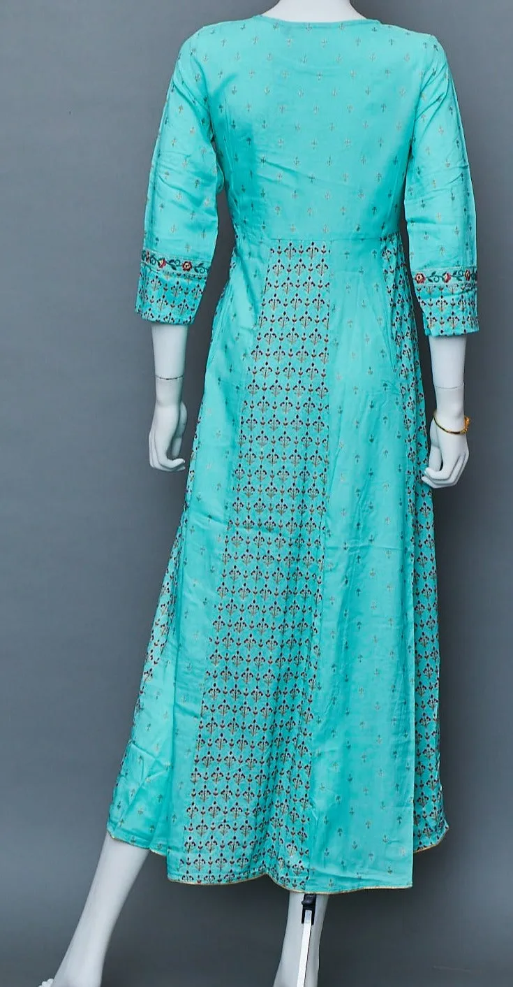 Green A-Line Kurti