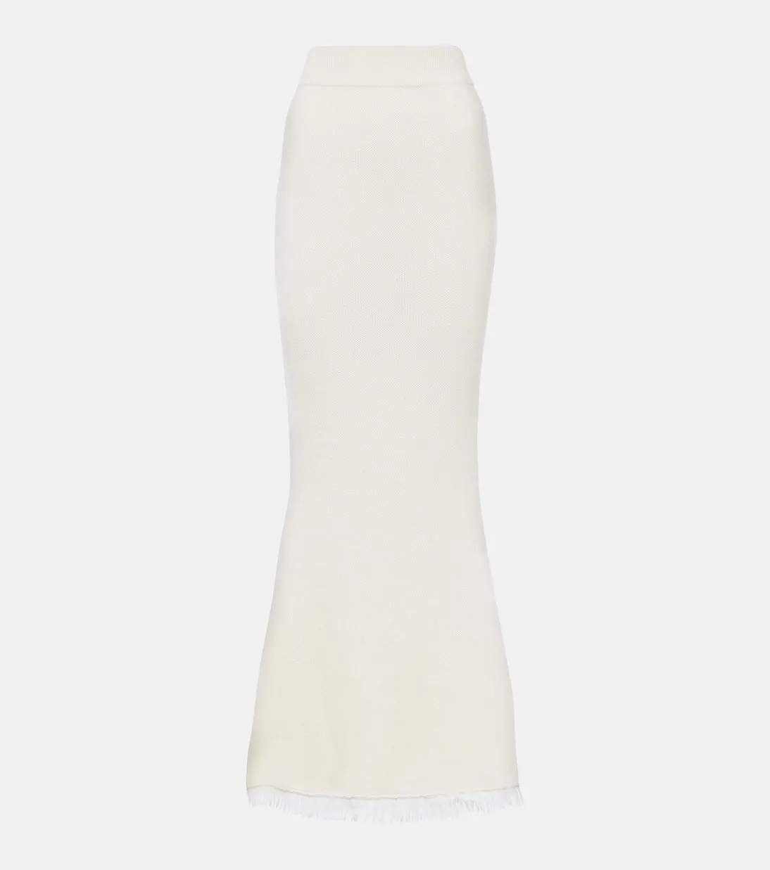 Knit cashmere maxi skirt sofia Lisa Yang, white