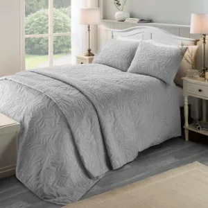 Luana Duvet Cover Set by Serene in Silver