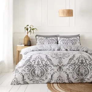 Margaux Charcoal Printed Duvet Cover