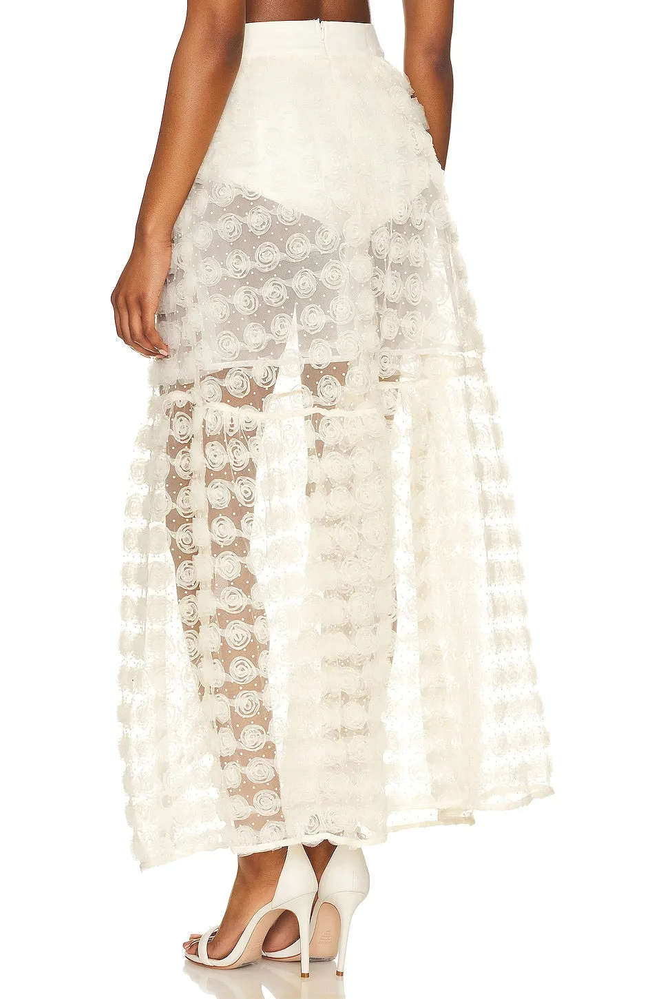 Maxi skirt For Love & Lemons Sienna, white