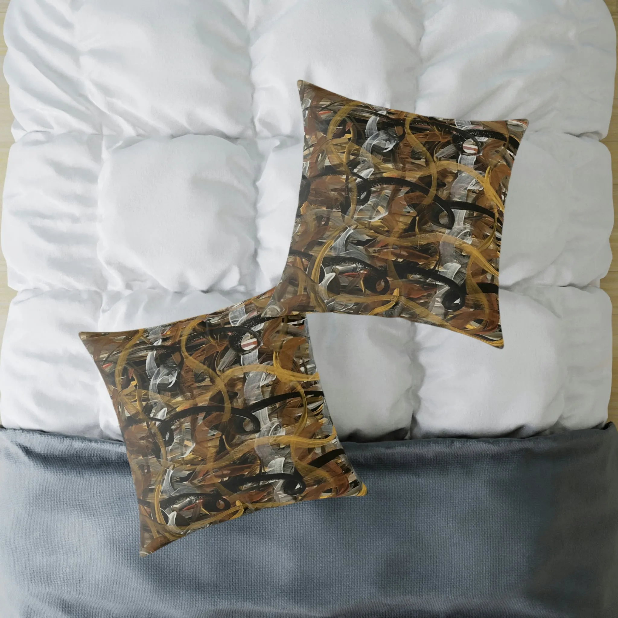 Metallic Loops Spun Polyester Pillow