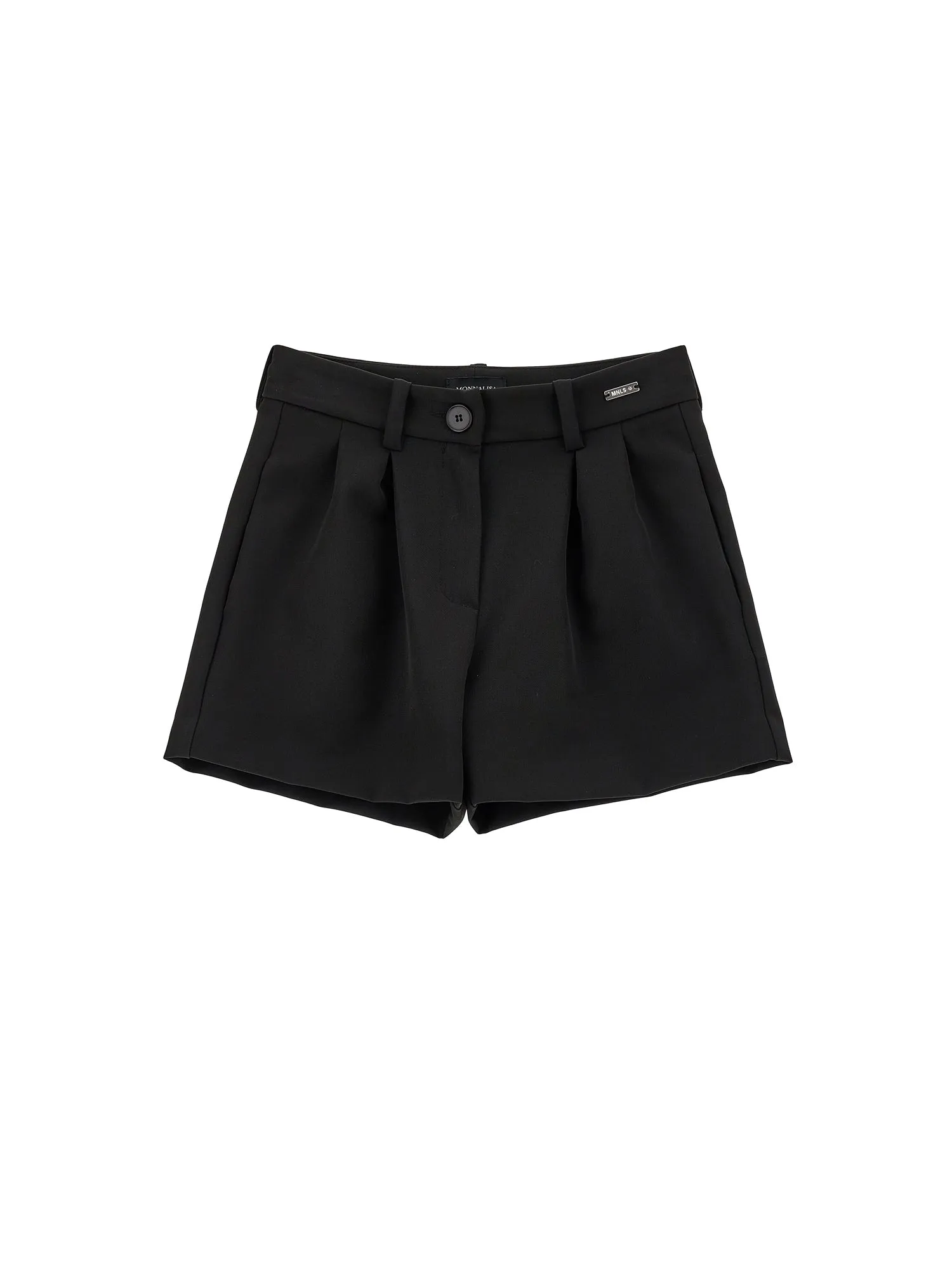 ML Black Dressy Pleated Shorts