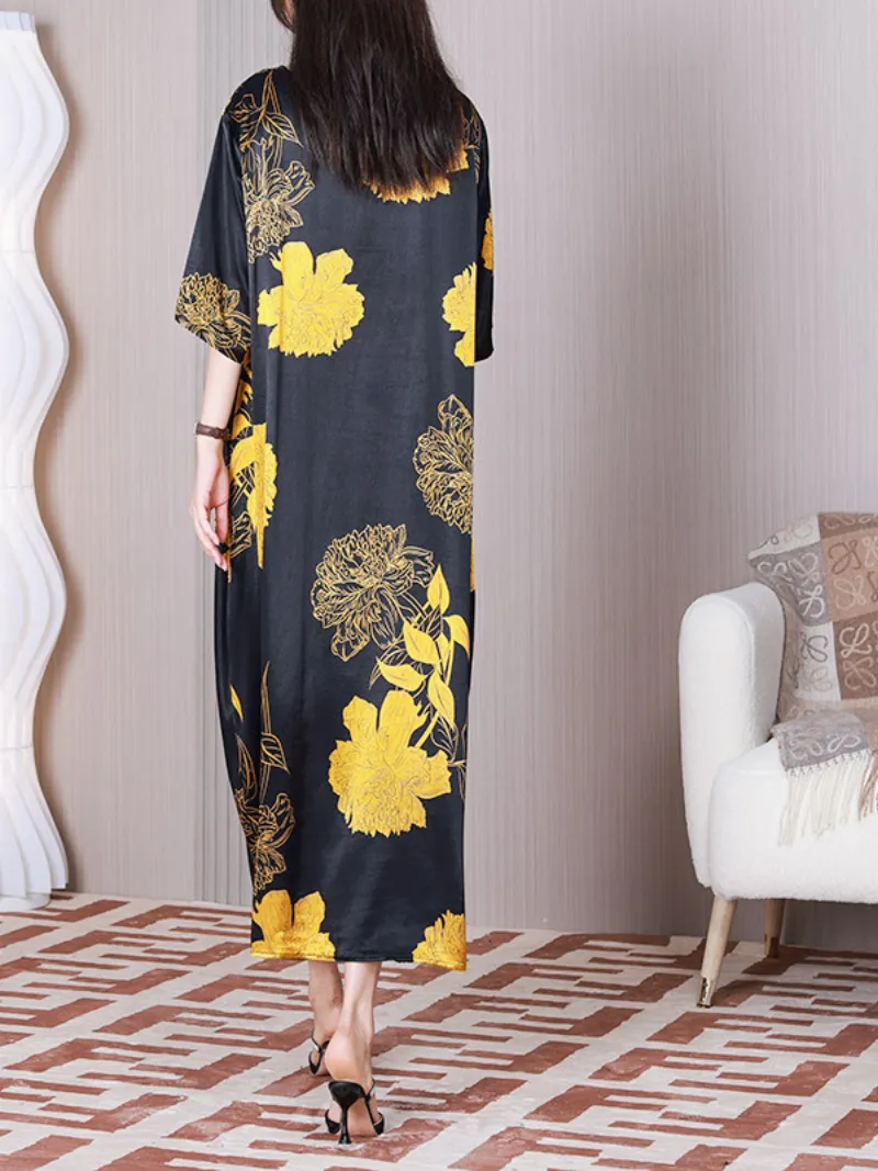 Piece Of Heart Women's Round Neck A-line Dress