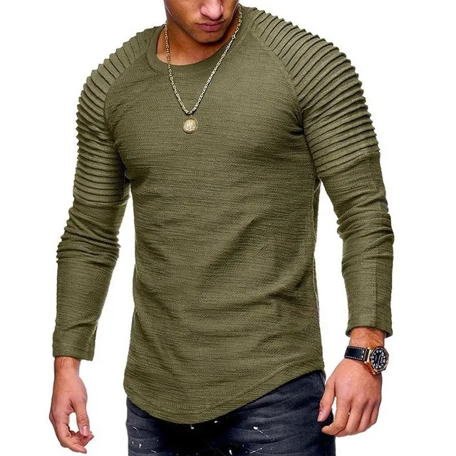 Pologize™ Pleated Long Sleeve Shirt