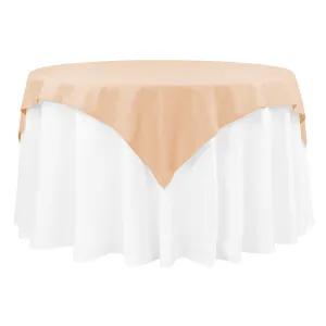 Polyester Square 54" Overlay/Tablecloth - Champagne