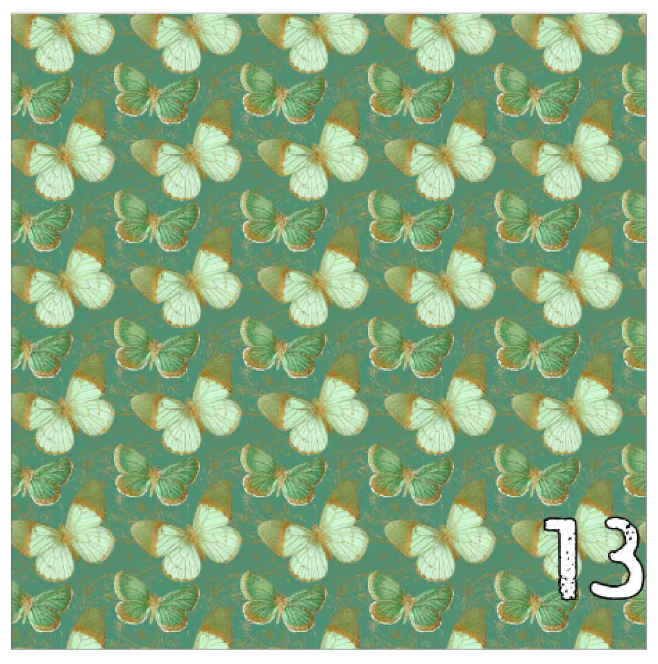 Printed Heat Transfer Vinyl HTV PAINTED BUTTERFLIES Pattern 12 x 12 inch sheet