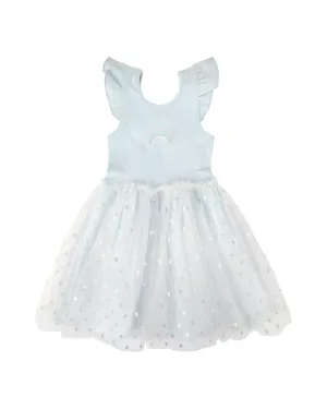 Rainbow Ballet Dress Blue Silver