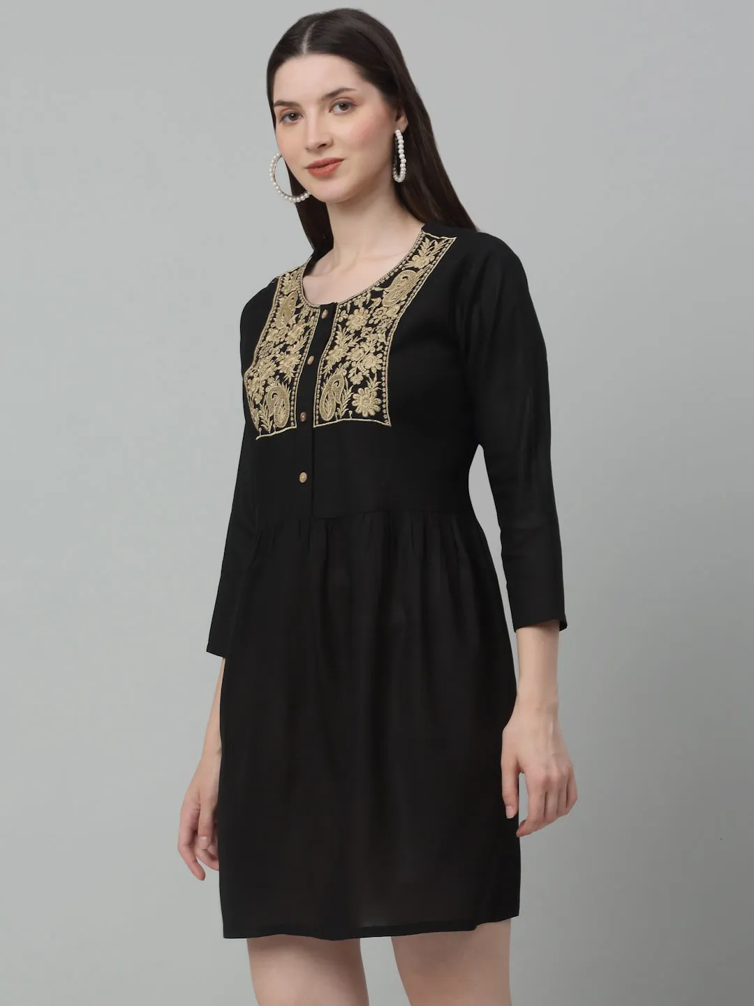 Women'S Embroidered A-Line Dress